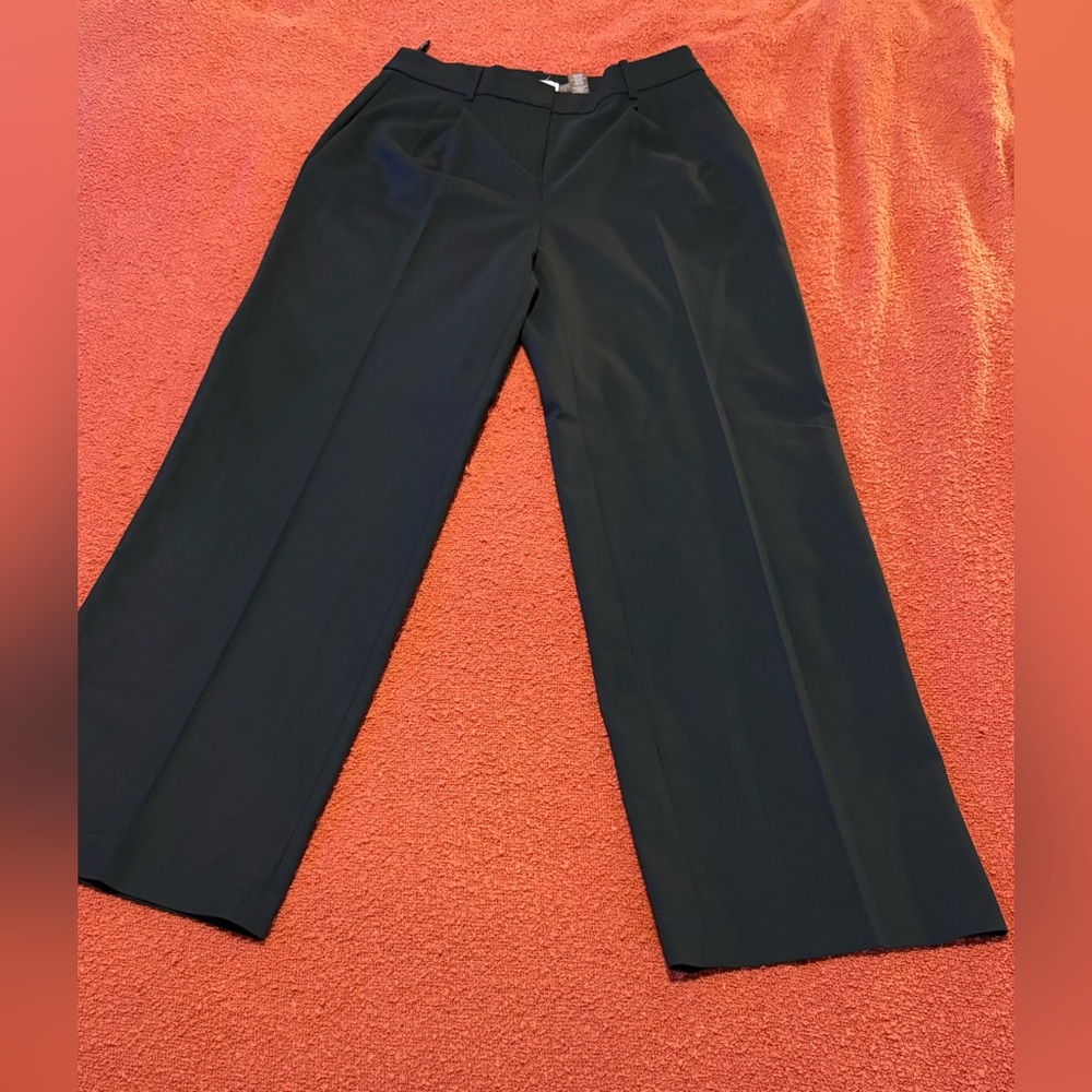 Calvin Klein Black Wide-Leg Women's Pants